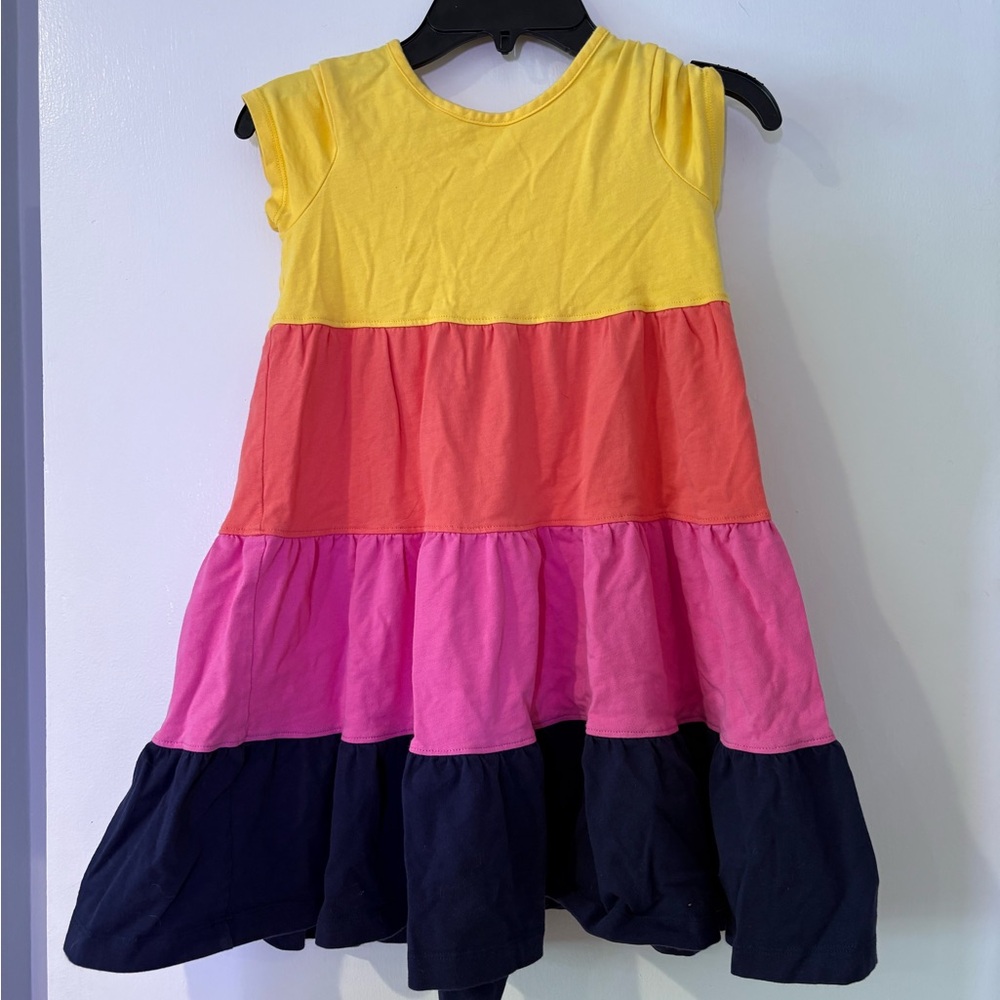 Colorful Tiered Kids Dress
